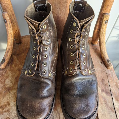 Unsung U 22-1 Slog Boot in Wickett & Craig Olive H Latigo