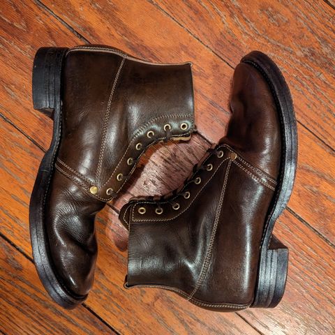 Unsung U 22-1 Slog Boot in Wickett & Craig Olive H Latigo