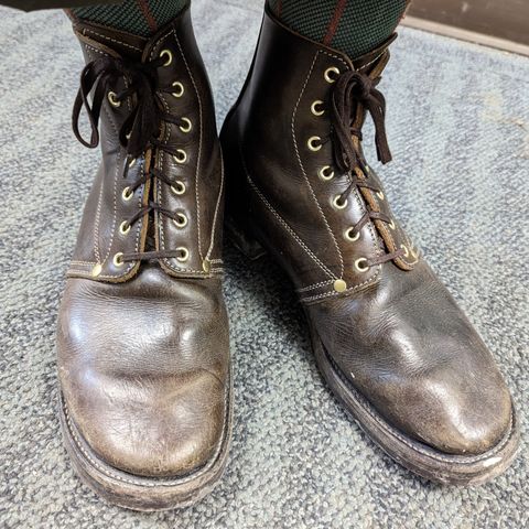 Unsung U 22-1 Slog Boot in Wickett & Craig Olive H Latigo