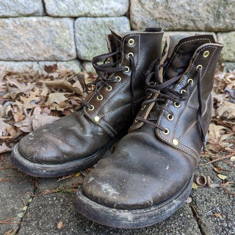 Unsung U 22-1 Slog Boot in Wickett & Craig Olive H Latigo