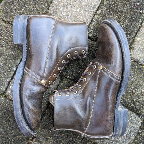 Unsung U 22-1 Slog Boot in Wickett & Craig Olive H Latigo