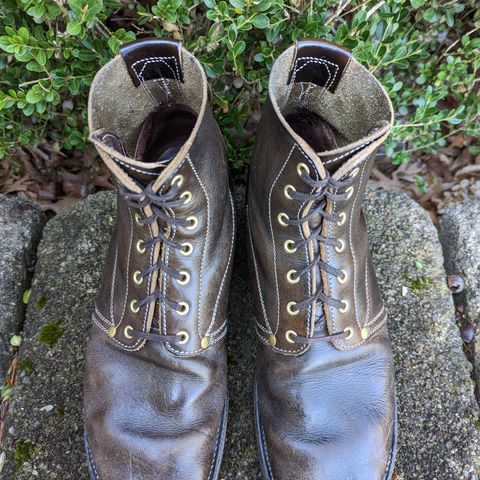 Unsung U 22-1 Slog Boot in Wickett & Craig Olive H Latigo