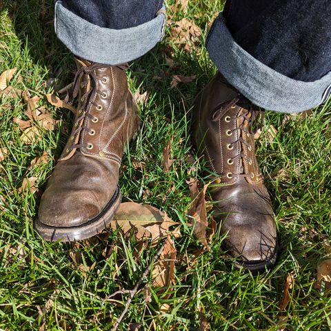 Unsung U 22-1 Slog Boot in Wickett & Craig Olive H Latigo