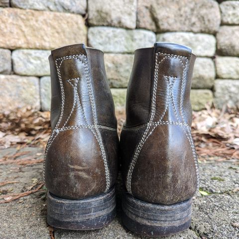 Unsung U 22-1 Slog Boot in Wickett & Craig Olive H Latigo