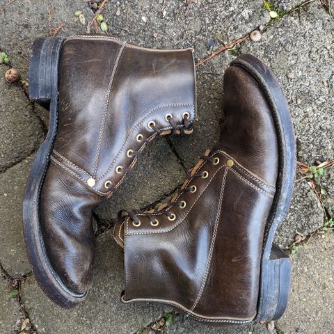 Unsung U 22-1 Slog Boot in Wickett & Craig Olive H Latigo