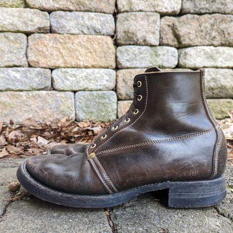 Unsung U 22-1 Slog Boot in Wickett & Craig Olive H Latigo