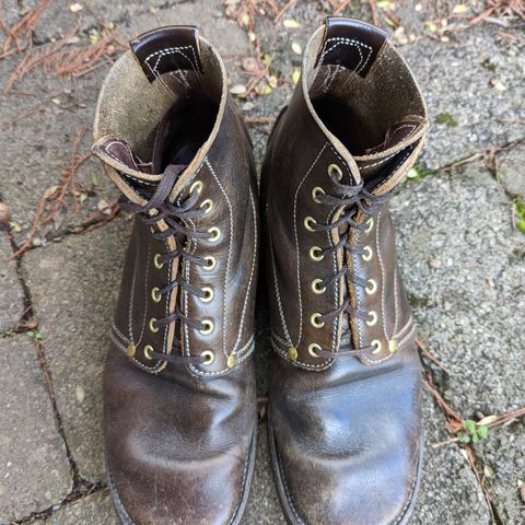 Unsung U 22-1 Slog Boot in Wickett & Craig Olive H Latigo