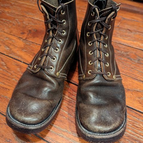Unsung U 22-1 Slog Boot in Wickett & Craig Olive H Latigo