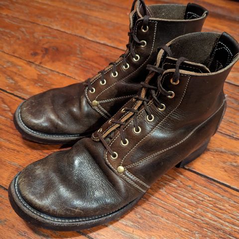 Unsung U 22-1 Slog Boot in Wickett & Craig Olive H Latigo