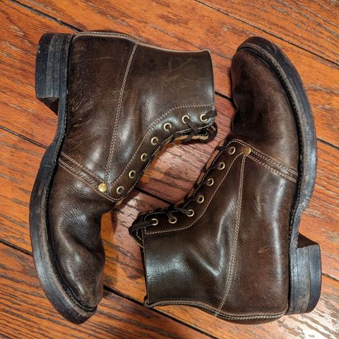 Unsung U 22-1 Slog Boot in Wickett & Craig Olive H Latigo