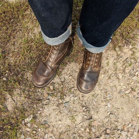 Unsung U 22-1 Slog Boot in Wickett & Craig Olive H Latigo