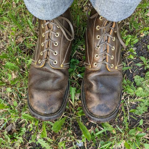 Unsung U 22-1 Slog Boot in Wickett & Craig Olive H Latigo