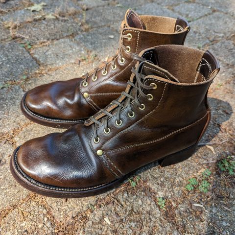 Unsung U 22-1 Slog Boot in Wickett & Craig Olive H Latigo