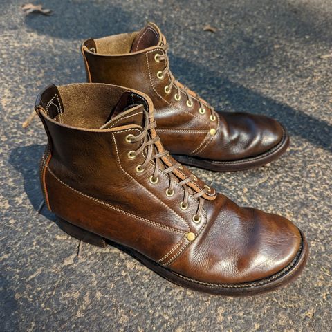Unsung U 22-1 Slog Boot in Wickett & Craig Olive H Latigo