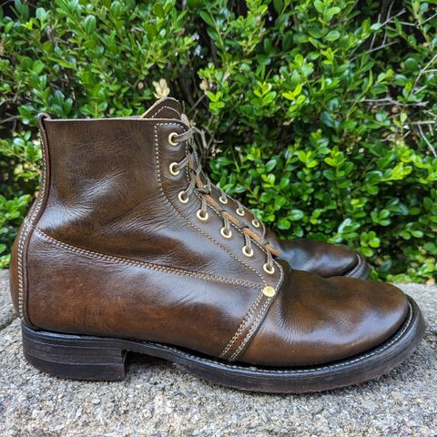 Unsung U 22-1 Slog Boot in Wickett & Craig Olive H Latigo