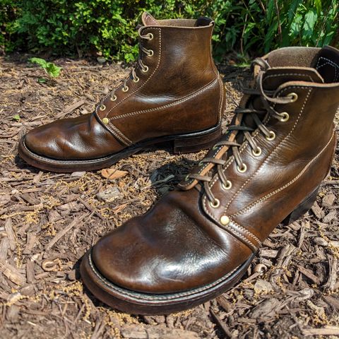 Unsung U 22-1 Slog Boot in Wickett & Craig Olive H Latigo