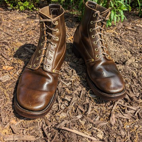 Unsung U 22-1 Slog Boot in Wickett & Craig Olive H Latigo