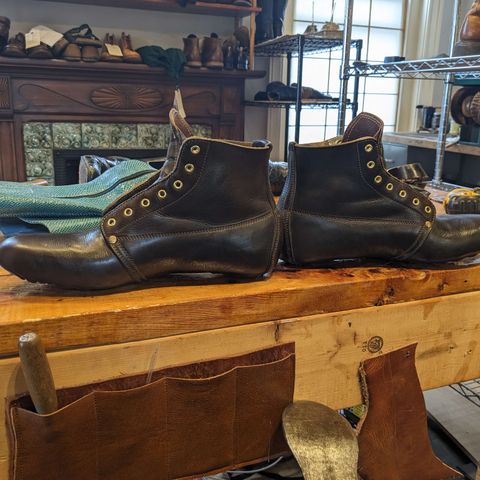 Unsung U 22-1 Slog Boot in Wickett & Craig Olive H Latigo