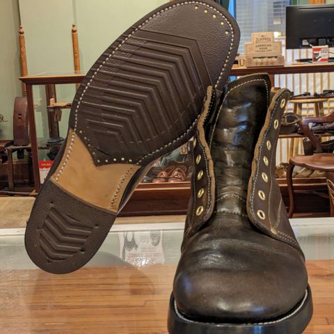 Unsung U 22-1 Slog Boot in Wickett & Craig Olive H Latigo