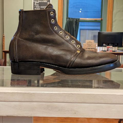 Unsung U 22-1 Slog Boot in Wickett & Craig Olive H Latigo