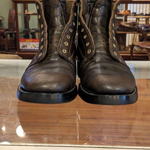 Unsung U 22-1 Slog Boot in Wickett & Craig Olive H Latigo