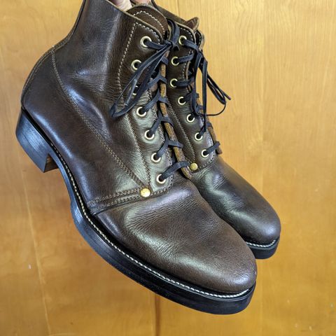 Unsung U 22-1 Slog Boot in Wickett & Craig Olive H Latigo