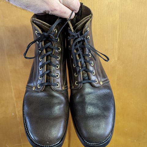 Unsung U 22-1 Slog Boot in Wickett & Craig Olive H Latigo