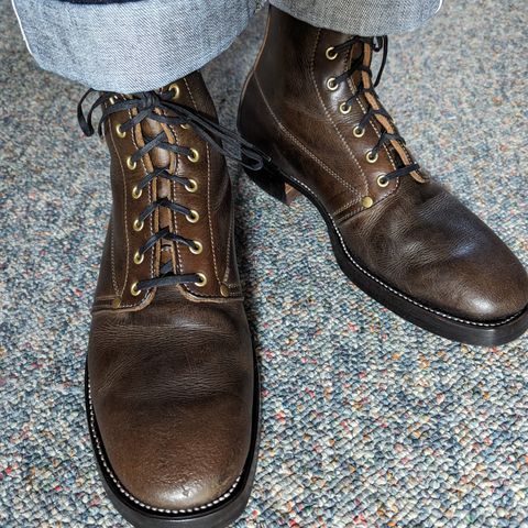 Unsung U 22-1 Slog Boot in Wickett & Craig Olive H Latigo