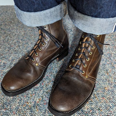 Unsung U 22-1 Slog Boot in Wickett & Craig Olive H Latigo