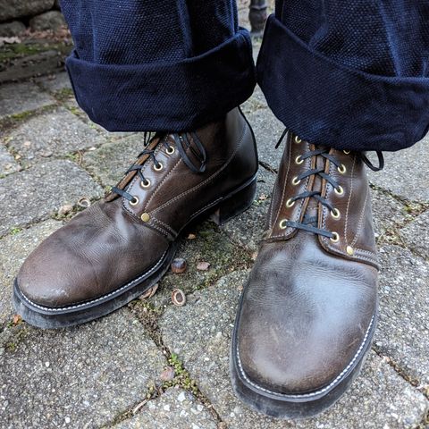 Unsung U 22-1 Slog Boot in Wickett & Craig Olive H Latigo