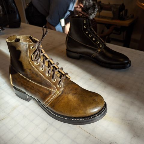 Unsung U 22-1 Slog Boot in Wickett & Craig Olive H Latigo