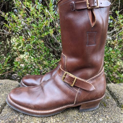 Clinch Engineer Boots 11-Inch Height in Brown-Overdyed Horsebutt