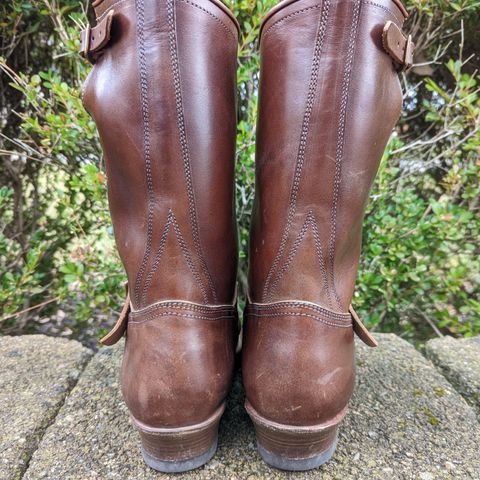 Clinch Engineer Boots 11-Inch Height in Brown-Overdyed Horsebutt