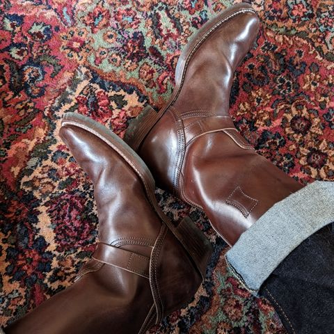 Clinch Engineer Boots 11-Inch Height in Brown-Overdyed Horsebutt
