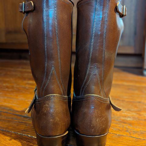 Clinch Engineer Boots 11-Inch Height in Brown-Overdyed Horsebutt