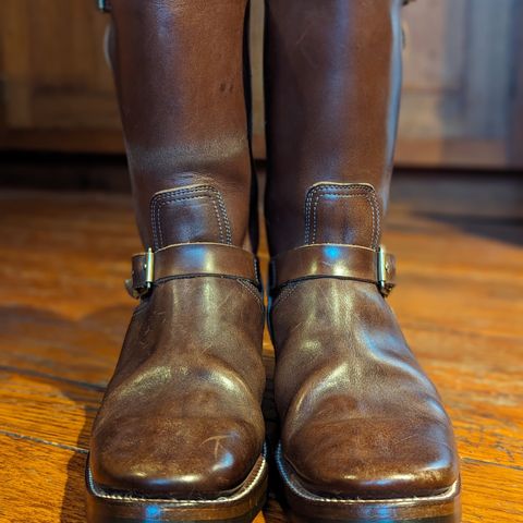 Clinch Engineer Boots 11-Inch Height in Brown-Overdyed Horsebutt