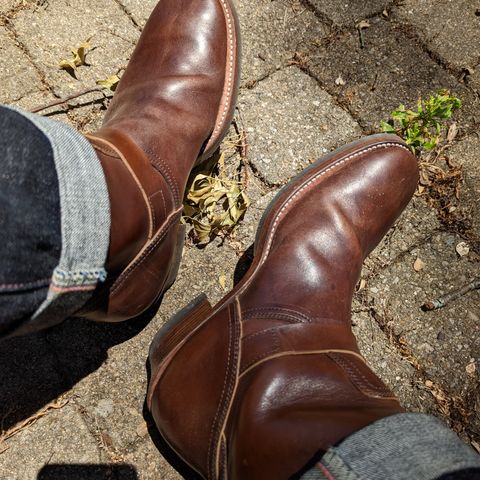 Clinch Engineer Boots 11-Inch Height in Brown-Overdyed Horsebutt