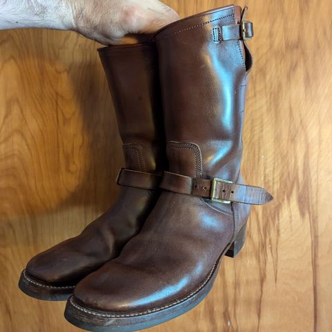 Clinch Engineer Boots 11-Inch Height in Brown-Overdyed Horsebutt