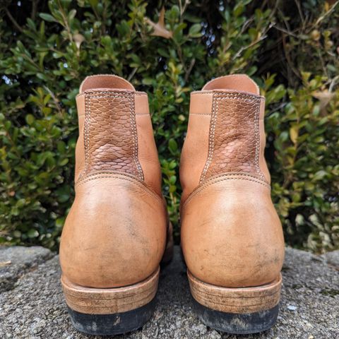 M.F. Boot Co Service Boot in Sepici Tumbled Waxed Natural Veg Tan