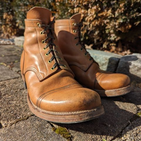 Search result thumbnail of M.F. Boot Co Service Boot in Sepici Tumbled Waxed Natural Veg Tan