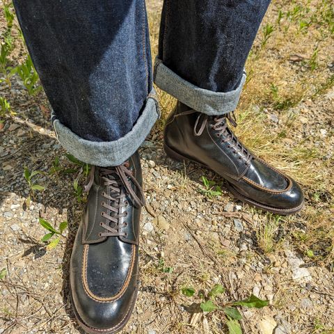The 2 Monkeys Sportif Boots in Du Puy Patina Crust "Dyeable" French Calf