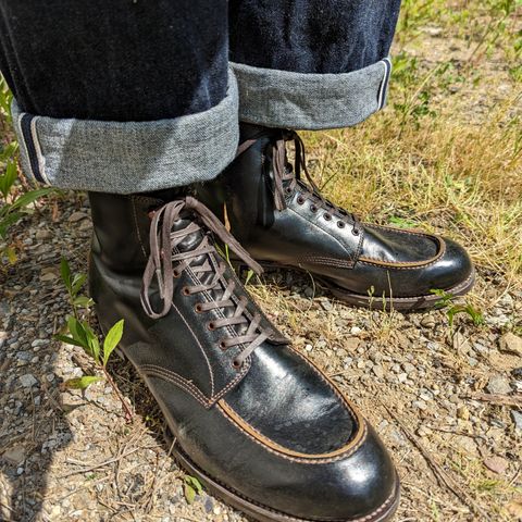 The 2 Monkeys Sportif Boots in Du Puy Patina Crust "Dyeable" French Calf