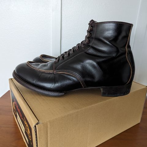 The 2 Monkeys Sportif Boots in Du Puy Patina Crust "Dyeable" French Calf