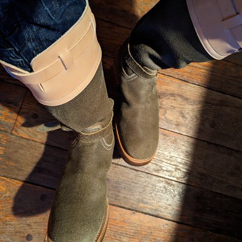 Unsung Renegade Cowboy in Wickett & Craig Olive H Latigo