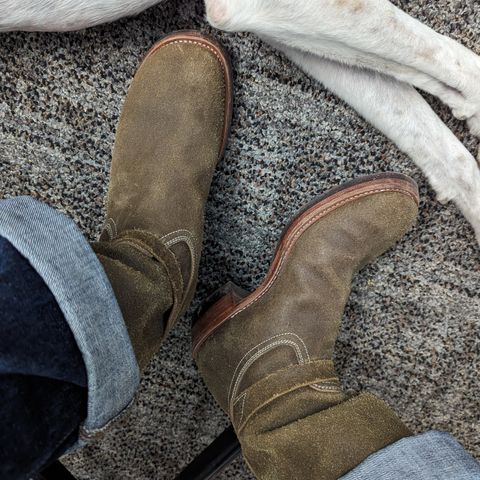 Unsung Renegade Cowboy in Wickett & Craig Olive H Latigo
