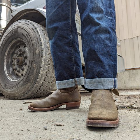 Unsung Renegade Cowboy in Wickett & Craig Olive H Latigo