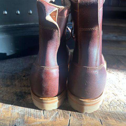 Truman Custom Model in Horween Chestnut Waxed Flesh