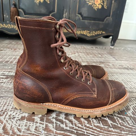Truman Custom Model in Horween Chestnut Waxed Flesh