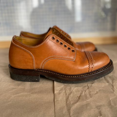 View photo of Sagara Officer Shoes in Maryam Natural Horsebutt