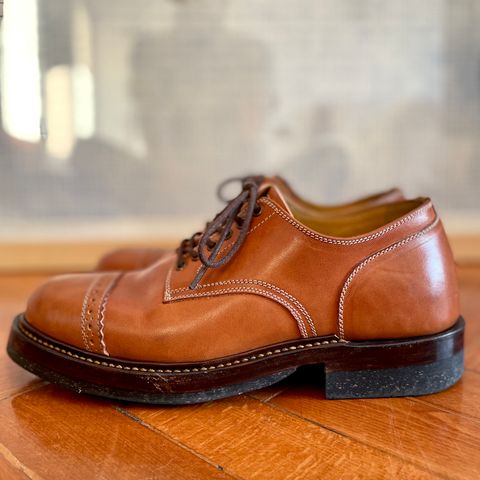 View photo of Sagara Officer Shoes in Maryam Natural Horsebutt